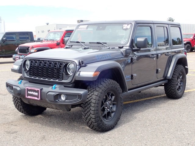 Used 2024 Jeep Wrangler 4xe Willys 4XE with VIN 1C4RJXN64RW295429 for sale in Englewood, CO