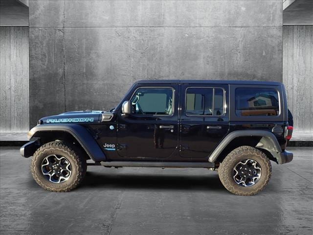 Used 2022 Jeep Wrangler Unlimited Rubicon 4XE with VIN 1C4JJXR63NW112104 for sale in Englewood, CO