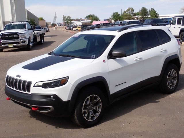 Used 2021 Jeep Cherokee Trailhawk with VIN 1C4PJMBXXMD142271 for sale in Englewood, CO