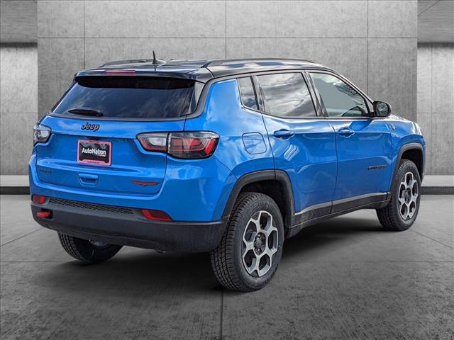 New 22 Jeep Compass For Sale Suv Laser Blue Pearlcoat Golden Co 3c4njddb9nt Nt