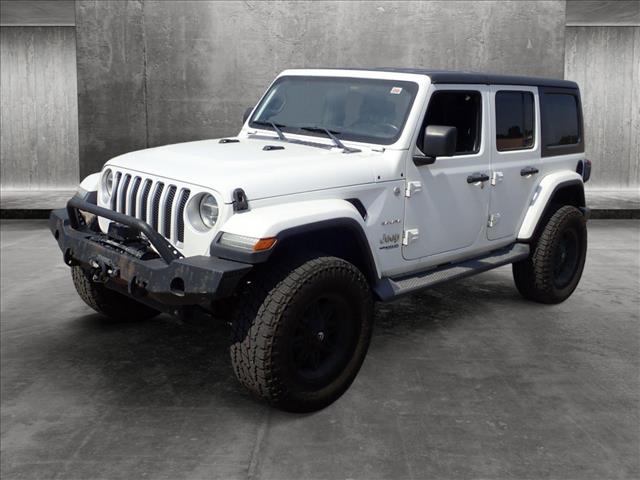 Used 2018 Jeep All-New Wrangler Unlimited Sahara with VIN 1C4HJXEG3JW106214 for sale in Englewood, CO
