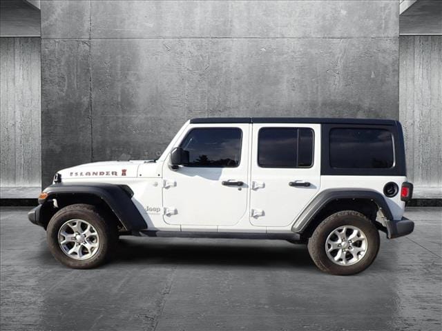 Used 2021 Jeep Wrangler Unlimited ISLANDER with VIN 1C4HJXDG3MW723036 for sale in Englewood, CO