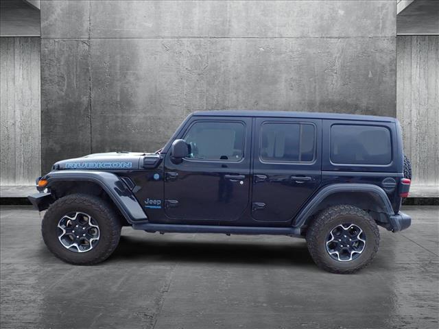 Used 2022 Jeep Wrangler Unlimited Rubicon 4XE with VIN 1C4JJXR61NW153606 for sale in Englewood, CO