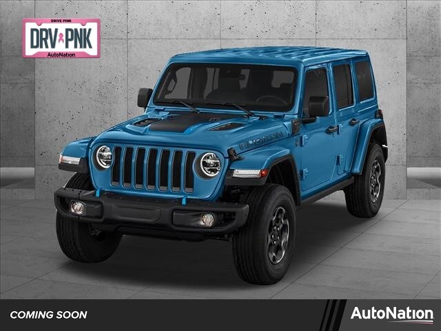 New 21 Jeep Wrangler 4xe For Sale Suv Hydro Blue Pearlcoat Golden Co 1c4jjxp63mw8592 Mw8592