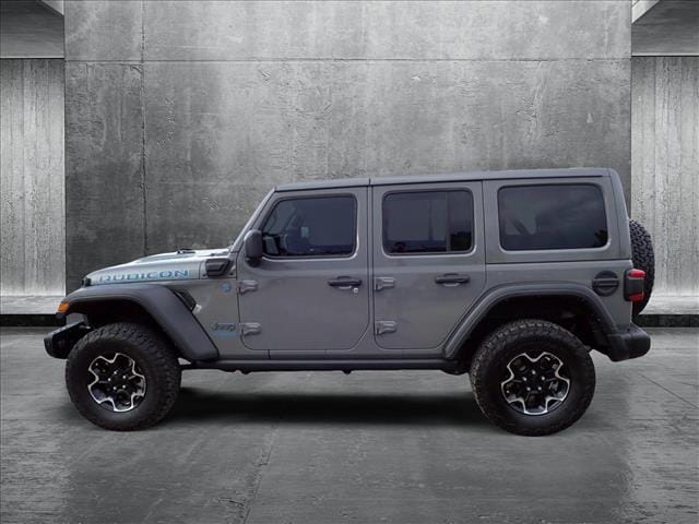Used 2021 Jeep Wrangler Unlimited Rubicon 4XE with VIN 1C4JJXR66MW675713 for sale in Englewood, CO