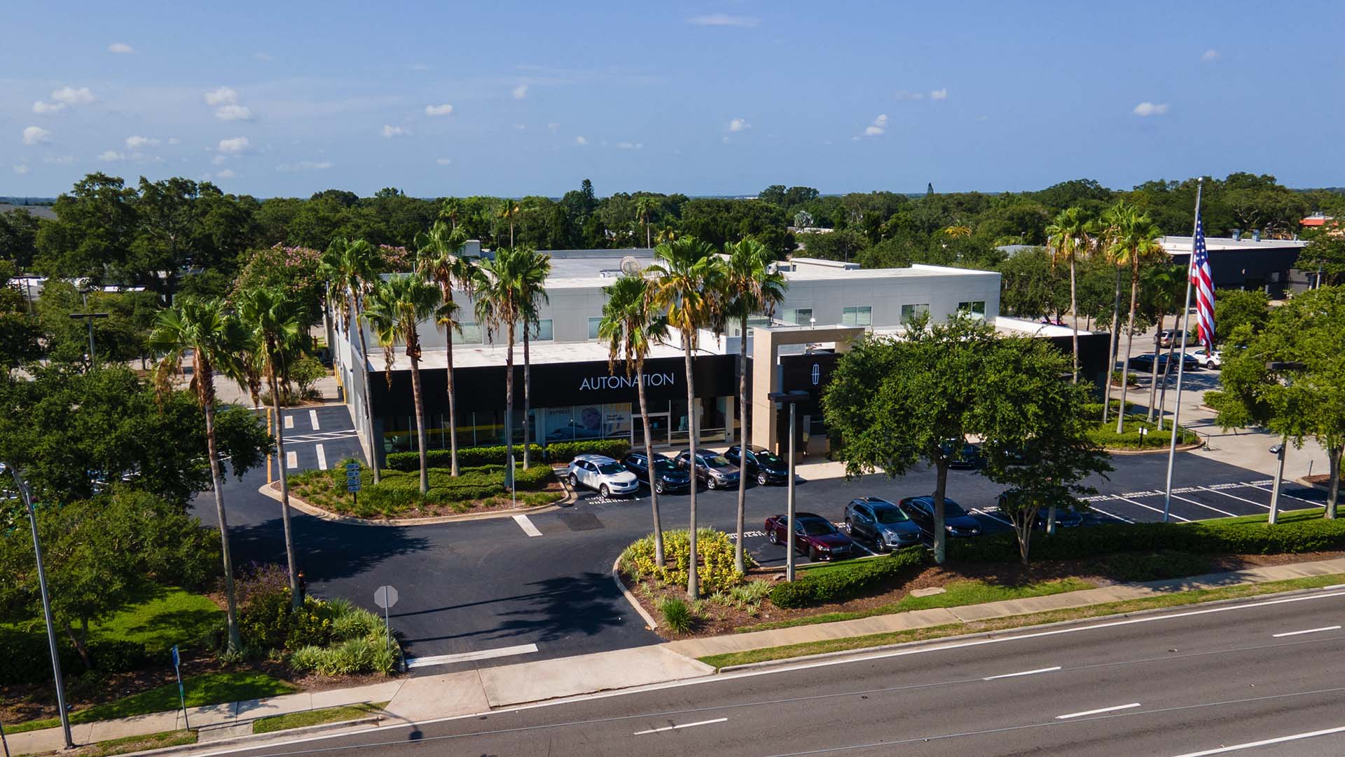 Aerial view of AutoNation Lincoln Clearwater