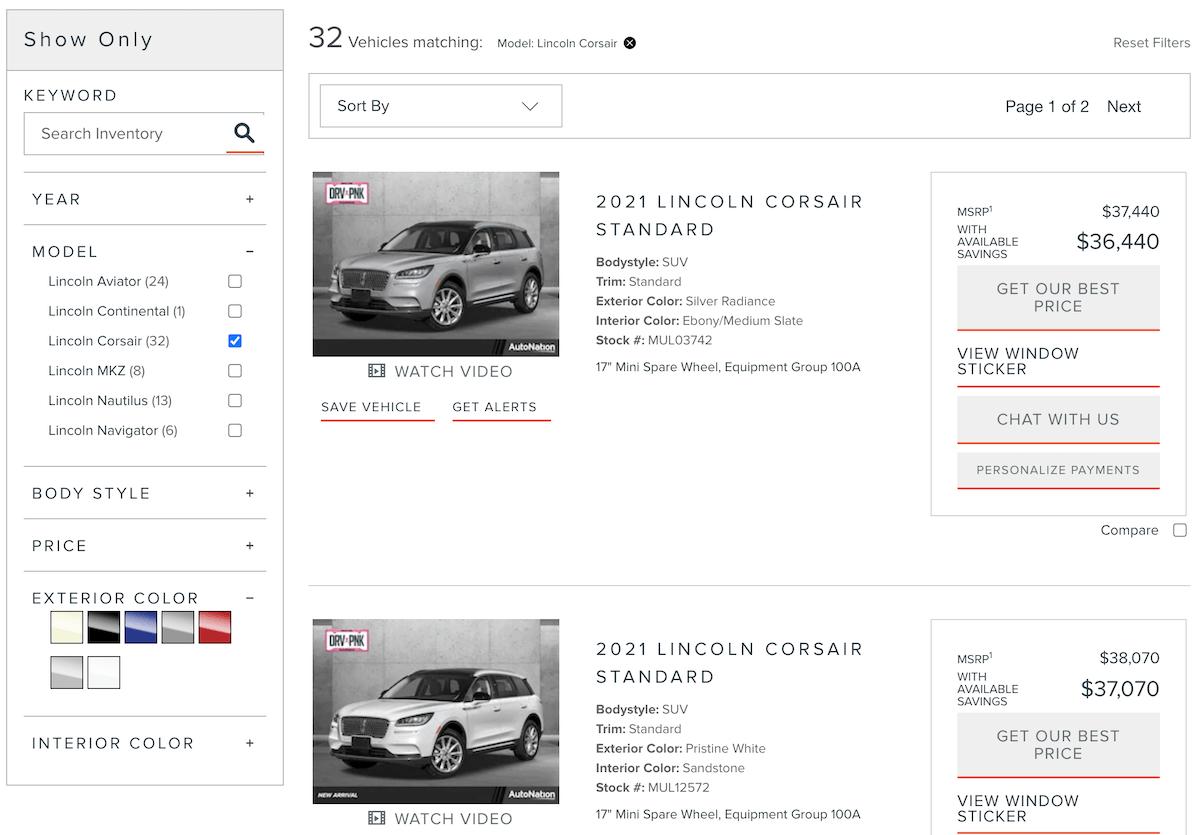 Buy Your Car Online | AutoNation Lincoln Clearwater
