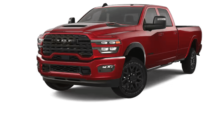 Learn about the exterior colors of the 2025 Ram 3500 2025 Ram 3500 in Molten Red