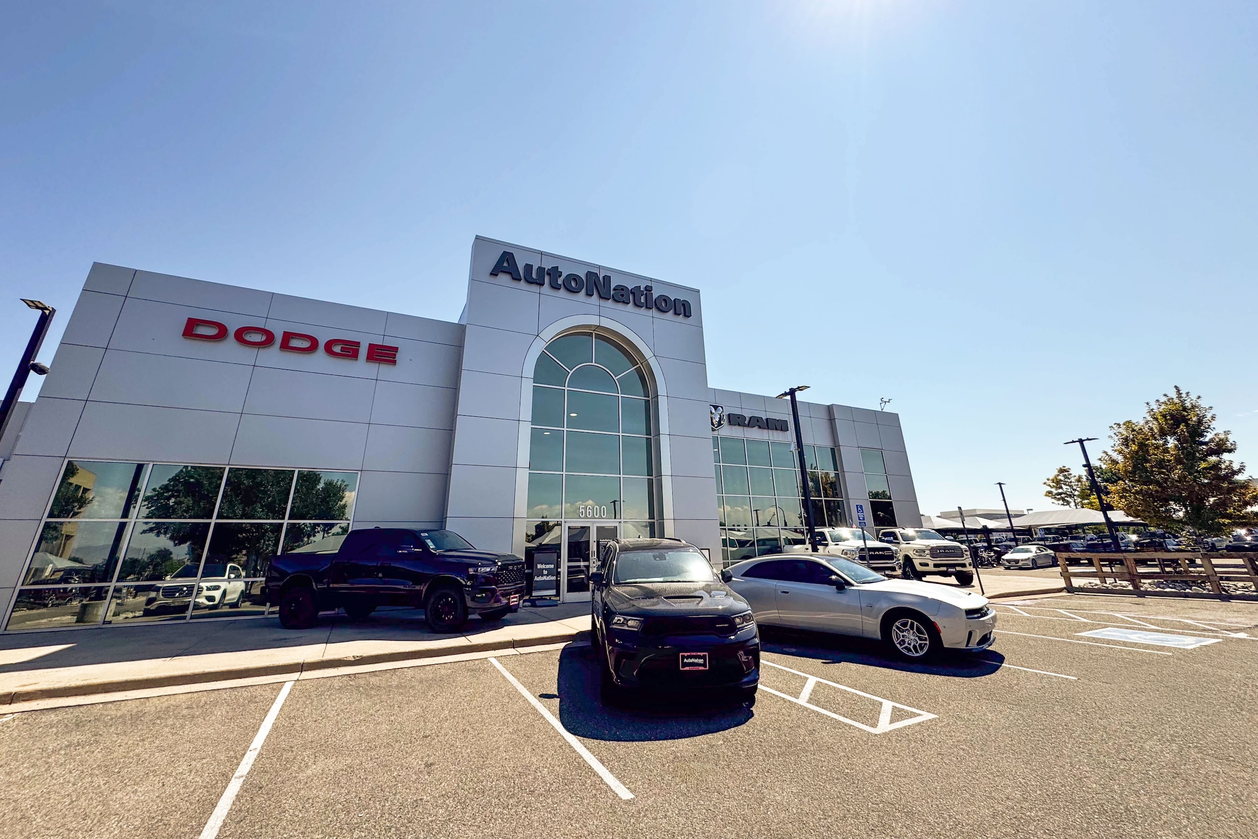Exterior shot of AutoNation Dodge Ram Broadway