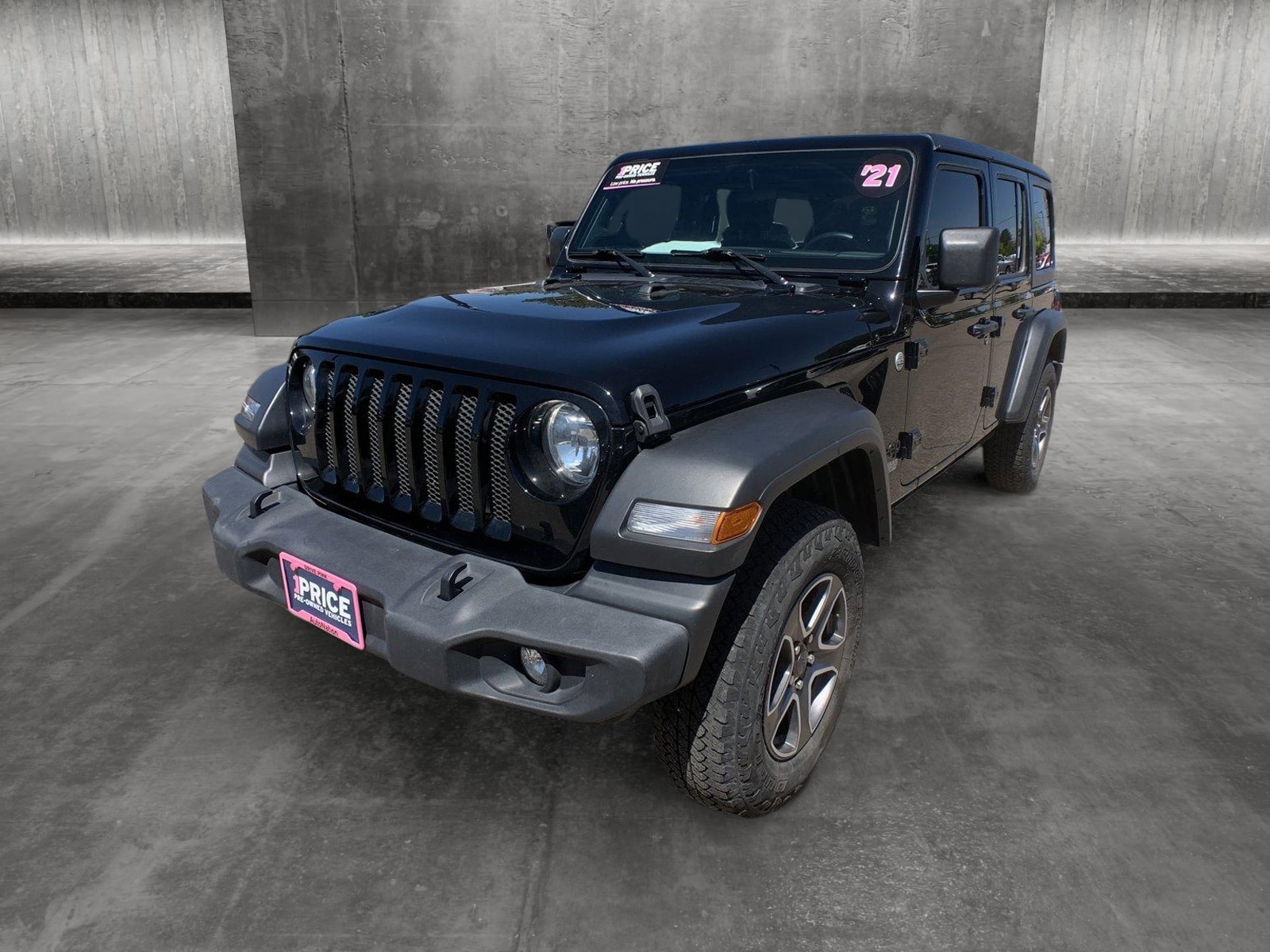 Used 2021 Jeep Wrangler Unlimited Sport S with VIN 1C4HJXDGXMW710476 for sale in Littleton, CO