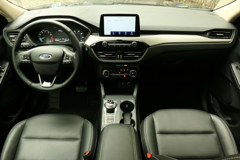 Interior view of the 2020 Ford Escape SEL AWD