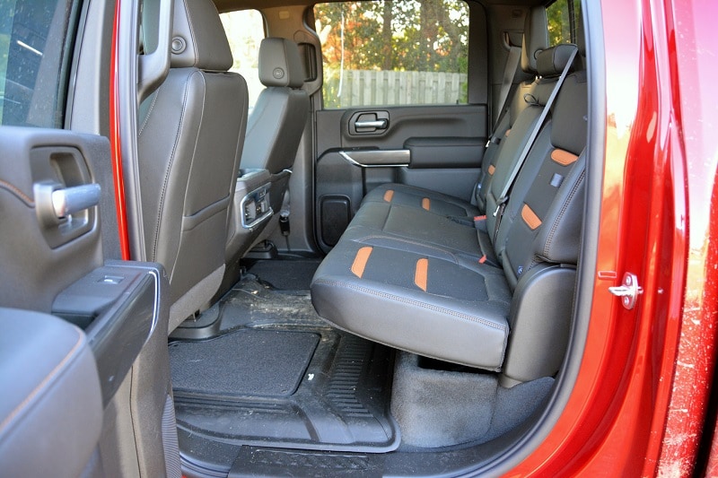 View of the safety features of the 2021 GMC Sierra 2500HD AT4