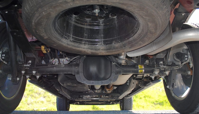 See the safety features of the 2018 Ford F-150 near you View of the chassis of the 2018 Ford F-150