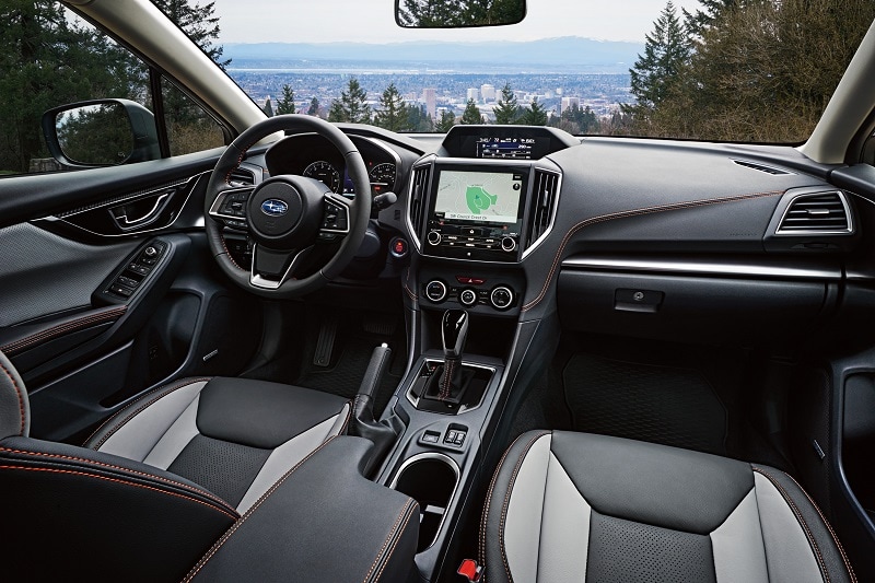 Exterior view of a Subaru vehicle