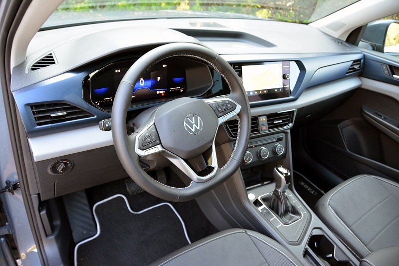 Interior view of the Volkswagen Taos SE