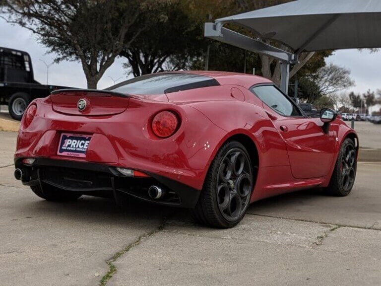 The Alfa Romeo 4C will go from zero to 60 in 4.1 seconds, and hit a top speed of 160 mph.