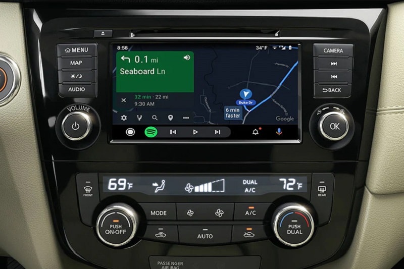 View of Android Auto features