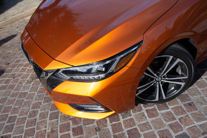 The athletic and sleek lines of the Sentra stand out in the compact sedan segment.