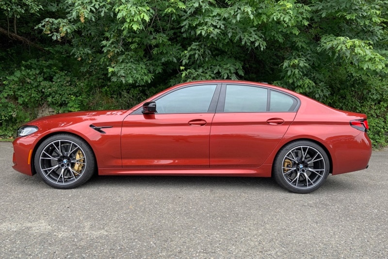 Exterior view of the 2021 BMW M5 Competition