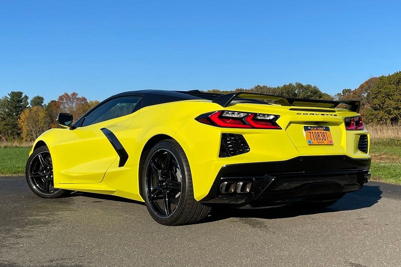 View of the engine block of the 2020 Chevrolet Corvette Convertible
