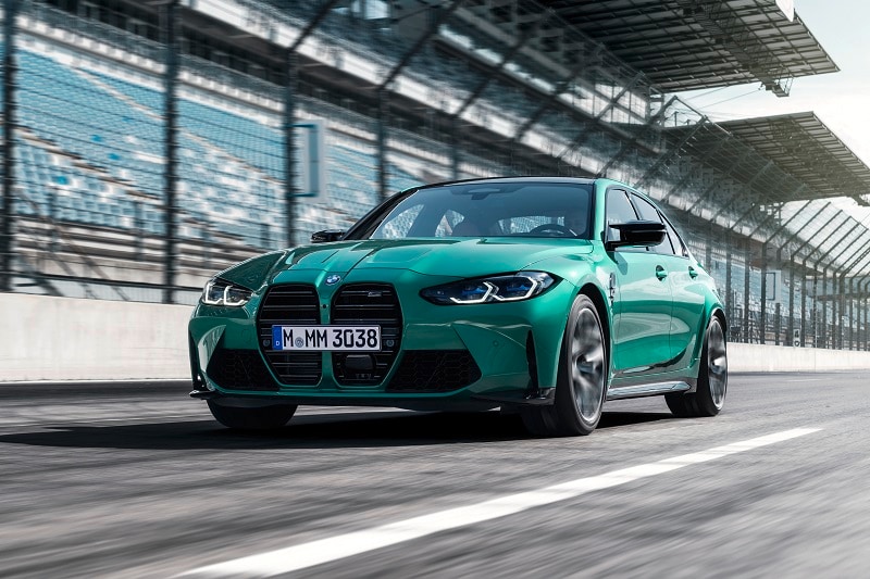 Exterior view of the 2021 BMW M3