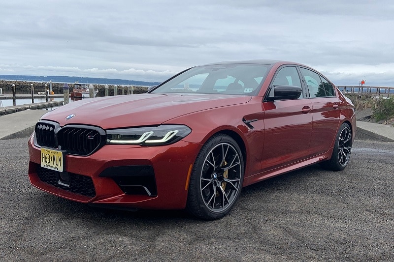 Exterior view of the 2021 BMW M5 Competition