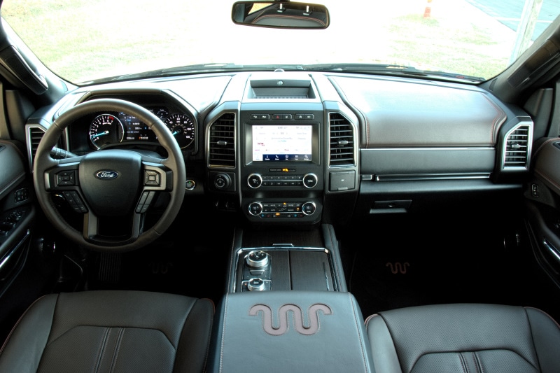Interior view of the 2020 Ford Expedition King Ranch MAX