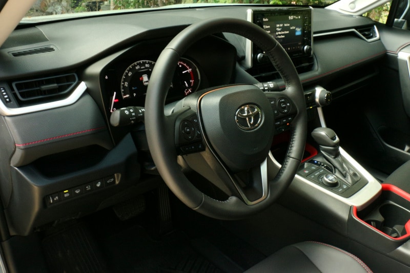 Interior view of the 2021 Toyota RAV4 TRD Off-Road