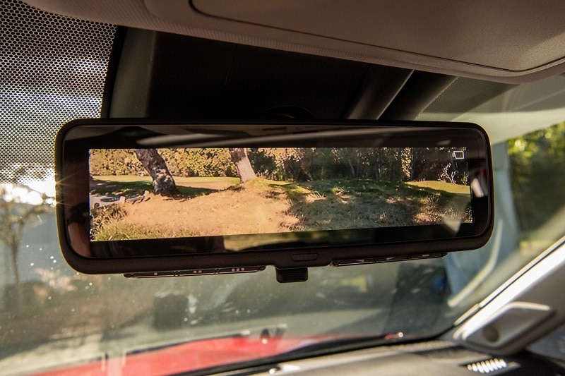 Camera rear view mirror in the 2021 Toyota RAV4 