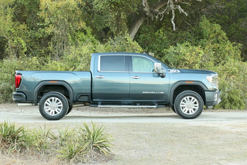 Exterior view of GMC vehicle