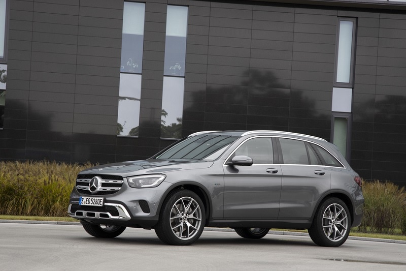 Exterior view of a Mercedes-Benz vehicle