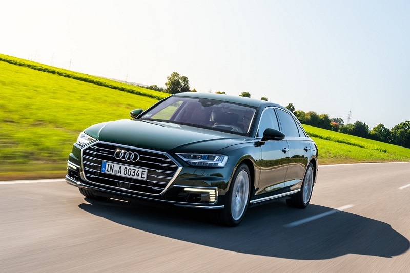 Exterior view of the Audi A8 L Plug-In Hybrid