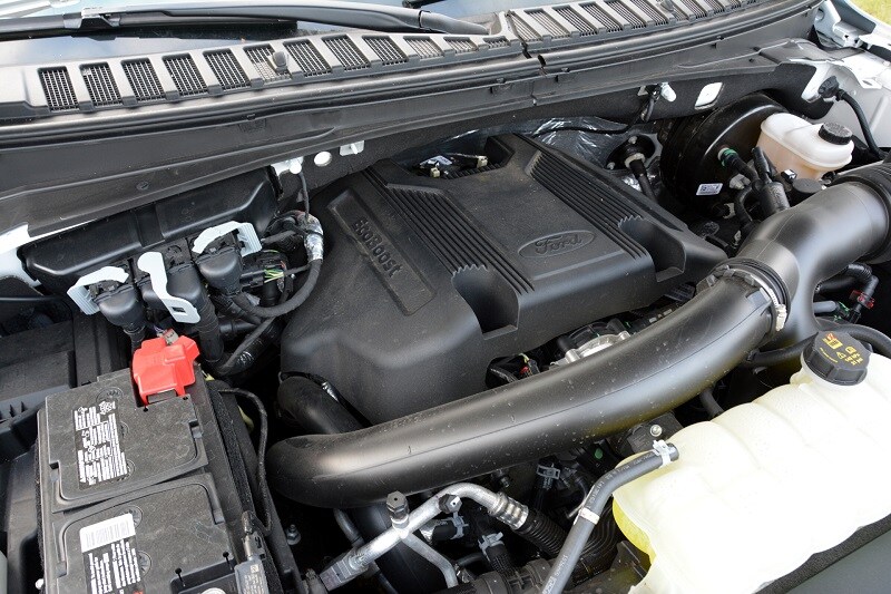 View of the engine block of the 2020 Ford Expedition King Ranch