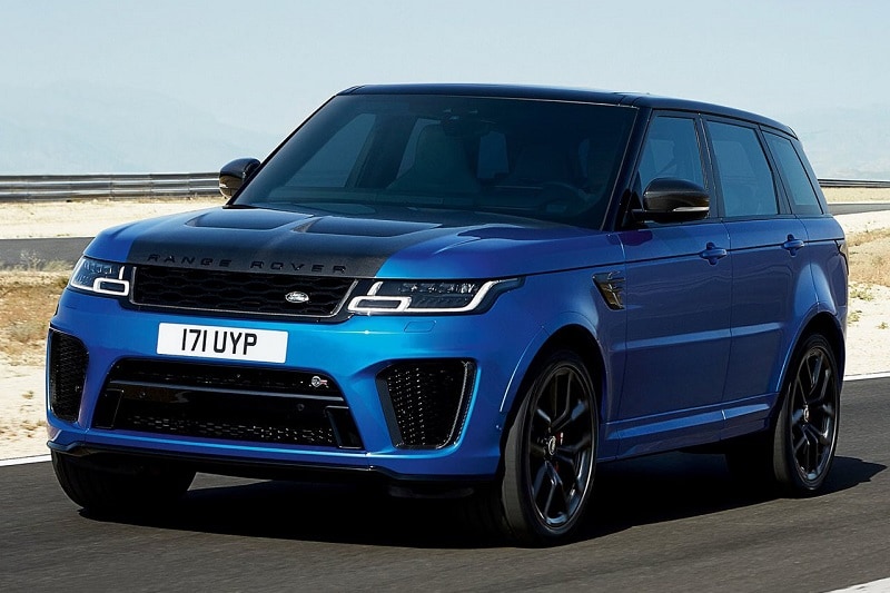 Exterior view of the Range Rover Sport SVR