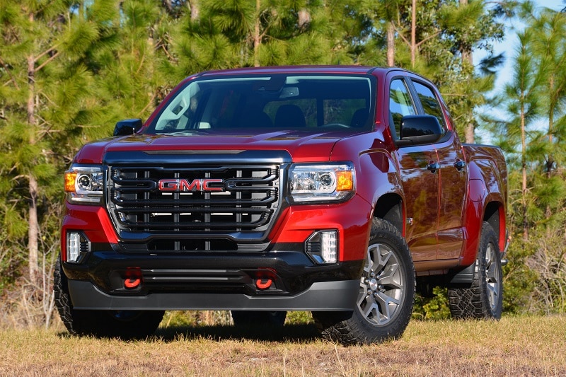 Exterior view of the 2021 GMC Canyon AT4