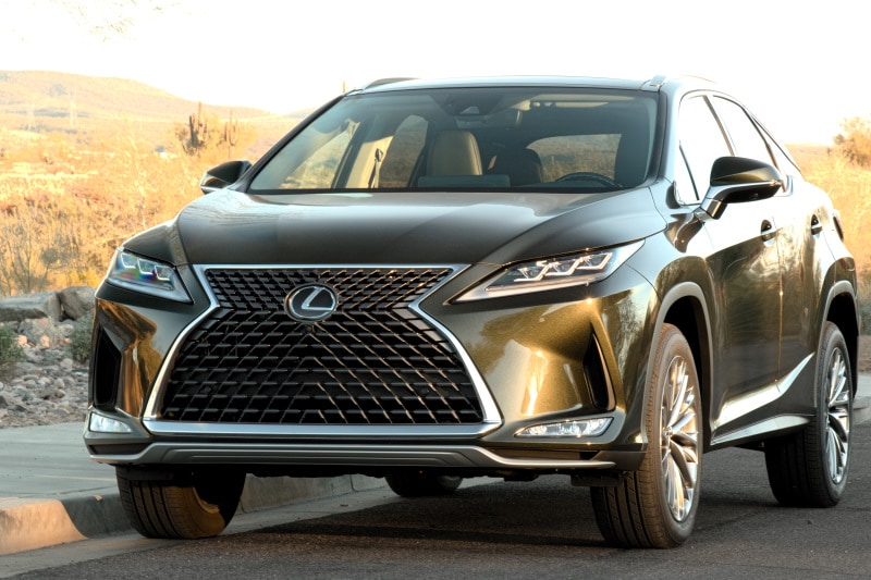 Exterior view of the 2021 Lexus RX 350