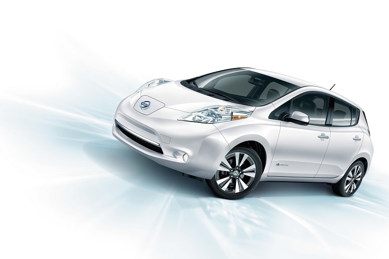 Exterior view of the Nissan Leaf