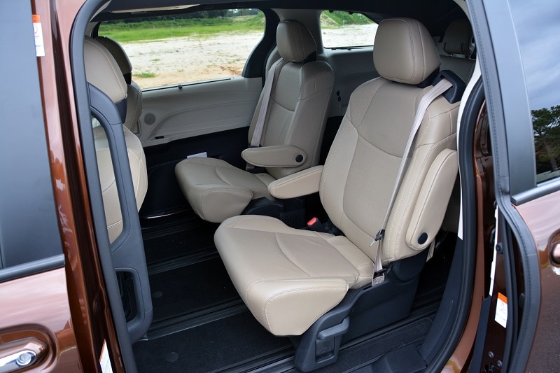 Interior view of the 2021 Toyota Sienna Limited AWD