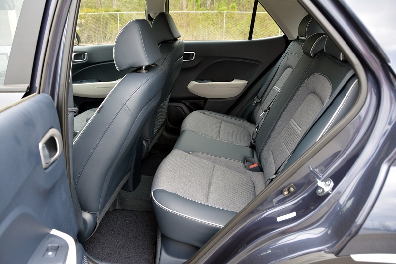 View of the safety features of the 2021 Hyundai Venue Denim Edition
