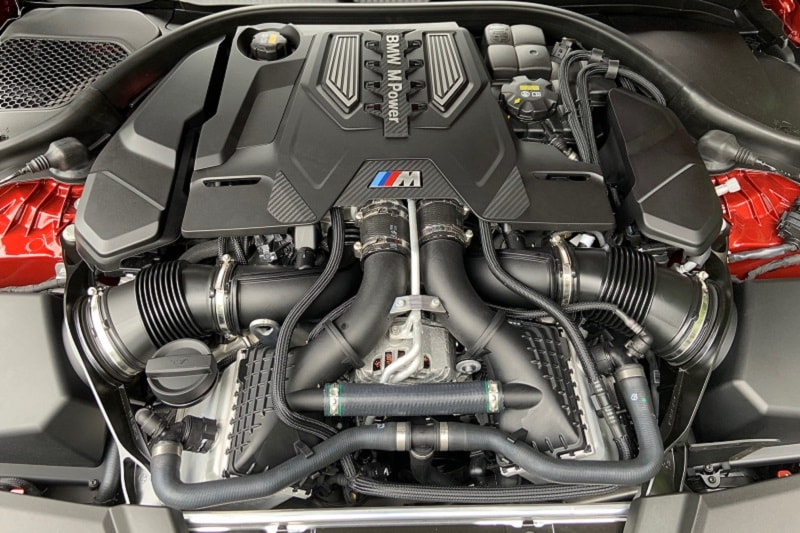 Exterior view of the 2021 BMW M5 Competition