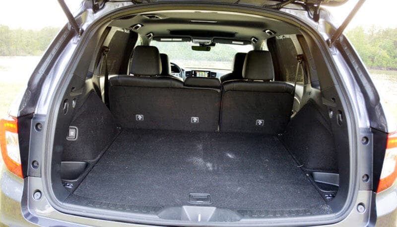 Along with 77.5 cubic-feet of cargo capacity, the Passport also has a sizeable storage compartment under the floor.
