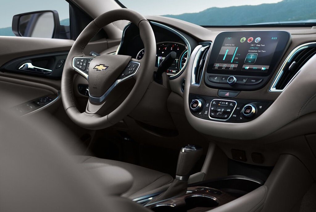 Vista interna della Chevrolet Malibu