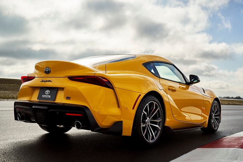 Exterior view of the Toyota Supra