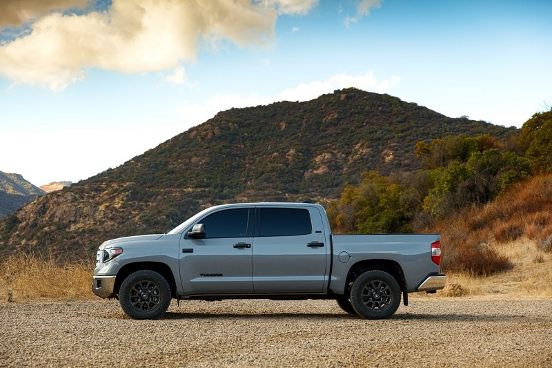 Learn about the different trim packages that Toyota has to offer Exterior view of a Toyota truck
