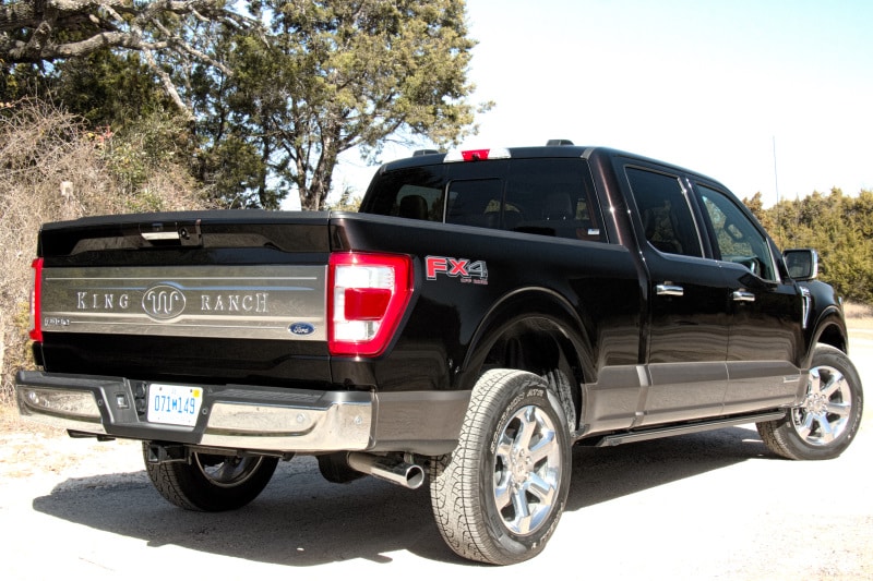 Exterior view of the 2021 Ford F-150 King Ranch Hybrid