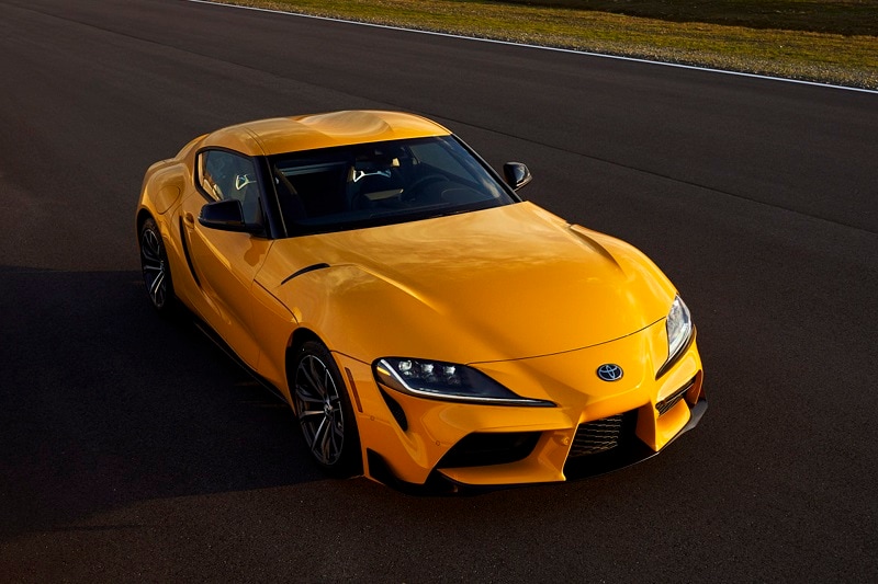 Exterior view of the Toyota Supra