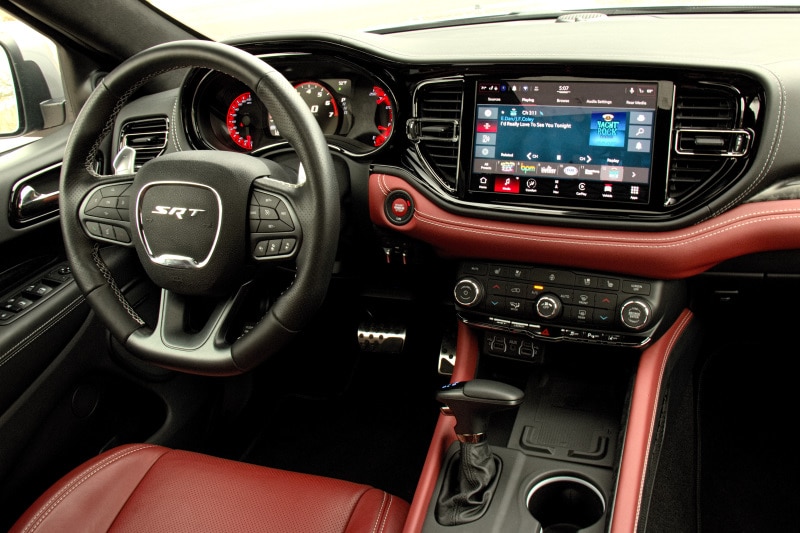 Interior view of the 2021 Dodge Durango SRT Hellcat