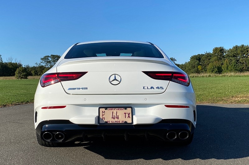 View of the safety features of the 2020 Mercedes-AMG CLA 45