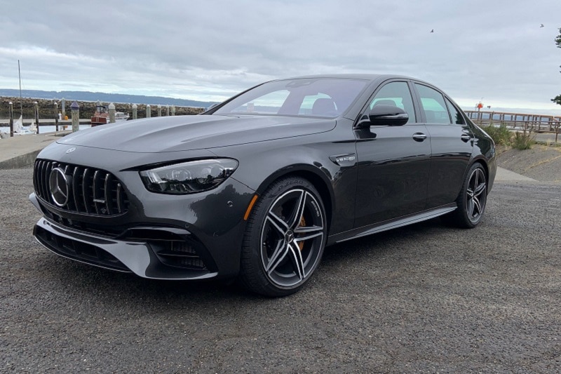 Exterior view of the 2021 Mercedes-AMG E63 S