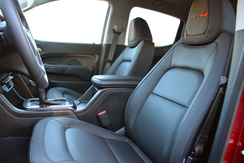 View of the safety features of the 2021 GMC Canyon AT4
